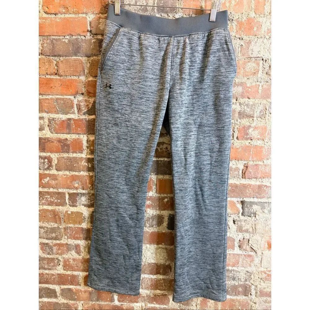 UNDER ARMOUR • COLD GEAR • Heather Gray Loose Fit Jogger Sweat Pants • Size Smal